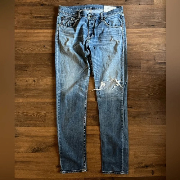 Rag & Bone New York Standard Issue Fit 2 Slim Leg Jeans/Denim - Picture 4 of 14